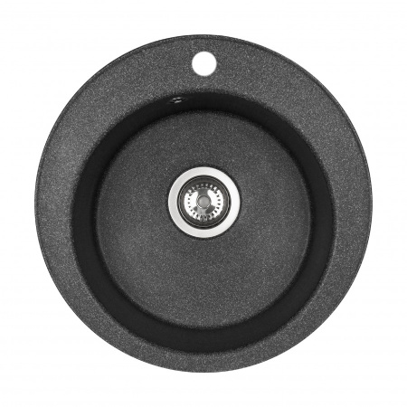 Кухонная мойка Aquaton Шелли 1A734732SS210 50х50 цвет черный