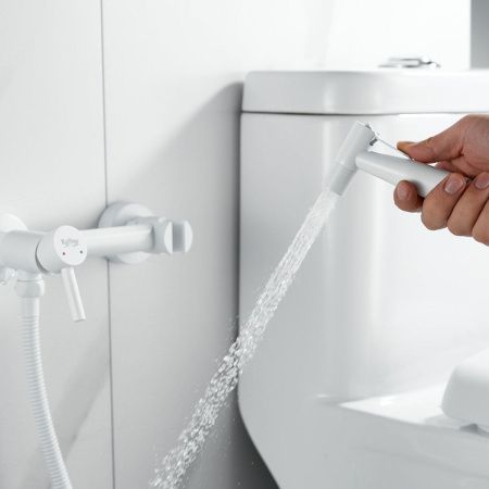 Гигиенический душ со смесителем Raffine F207C белый