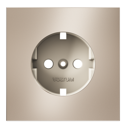 Накладка для розетки с заземлением VOLTUM S70 METAL VLSM000610