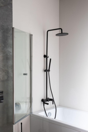 Душевая стойка Paffoni Blu ZCOL632NO настенная цвет черный