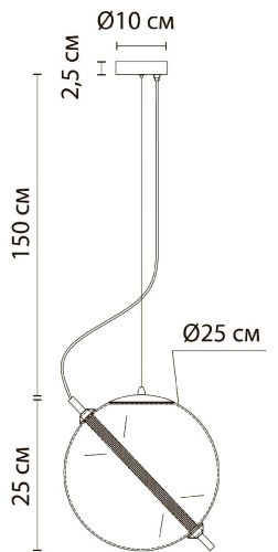 Светильник подвесной Arte Lamp Нolly A3225SP-1PB - фото 3