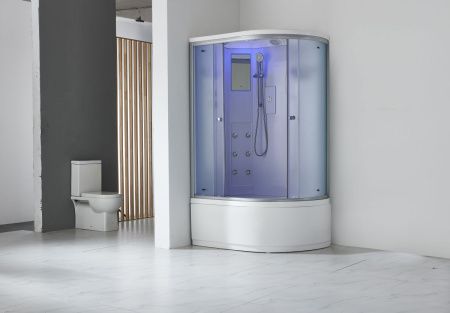 Душевая кабина Timo Standart T-5502LГ/М-T-CT55-T-CH/C 120х85 асимметричная с крышей ориентация левая