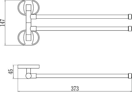 Полотенцедержатель Savol S-008602