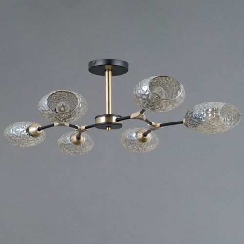 Люстра на штанге Illumico IL0272-6CSQ-25 BK AB TRENTO - фото 2