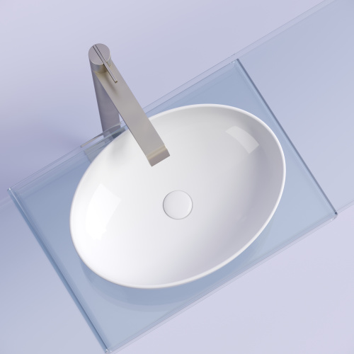 Раковина Ceramica Nova ELEMENT 50 см CN6056 накладная цвет белый - фото 4