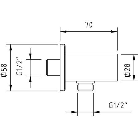 Шланговое подключение Clever BIMINI 98235
