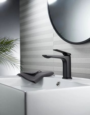 Смеситель Knotlor VIGOR KN-70/BL на раковину черный
