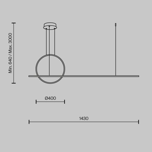 Светильник подвесной Maytoni Halo Modern MOD247PL-L49BK - фото 5