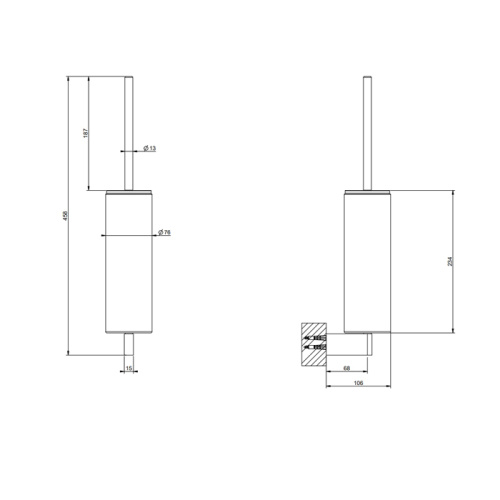 Ершик для унитаза Gessi Origini 66419#707 - фото 2