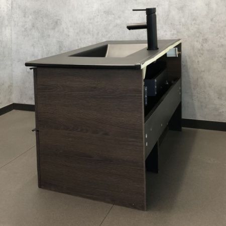 Тумба с раковиной Comforty Франкфурт 00-00002048CF 90х50 подвесная цвет коричневый