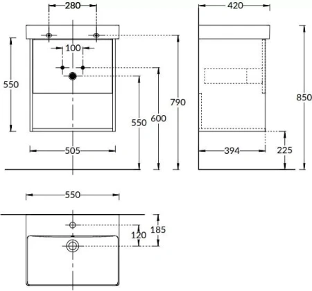 Полка Kerama Marazzi PRO PRO.sh.55\WHT.M 47,5х38,8х1,6
