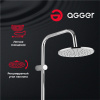 Душевая стойка Agger Thermo A2492200 настенная цвет хром Душевая стойка Agger Thermo A2492200 настенная цвет хром