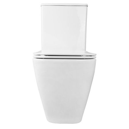 Унитаз-компакт напольный с бачком Azario LEVANTO AZ-1228A белый с сиденьем микролифт безободковый каскадный смыв