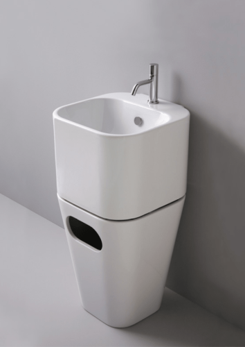 Раковина Azzurra Tandem 44 см TALP04443T0M/(ULI200/1 bi)*1 напольная цвет белый