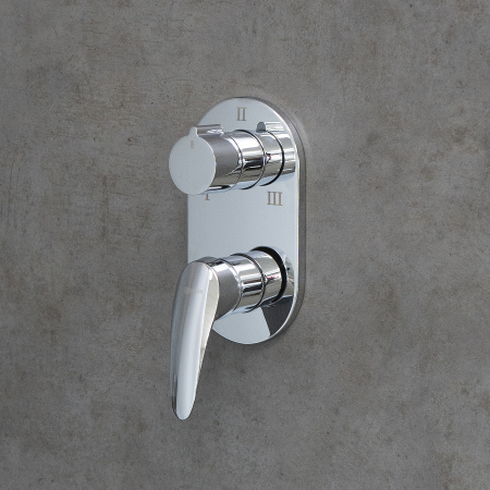 Смеситель для ванны и душа LeMark Linara LM0428C встраиваемый в стену хром