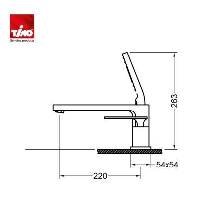 Смеситель Timo Torne 4330/17Y на борт ванны золото