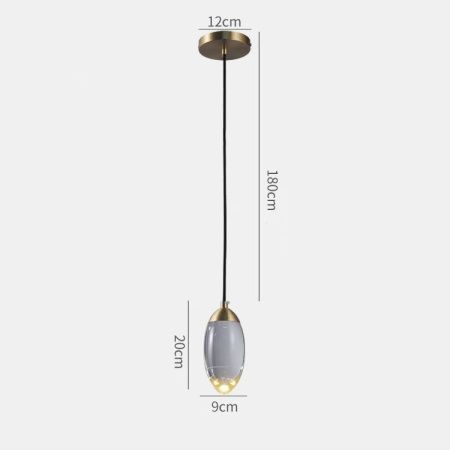Светильник подвесной Delight Collection Celestial (Целестиал) MT8610-C brass