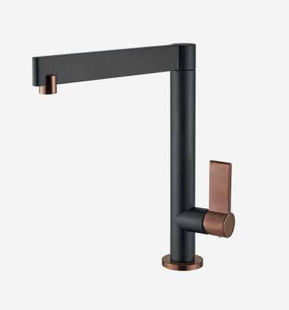 Смеситель для кухни Webert SO920302722 на мойку черный/бронза