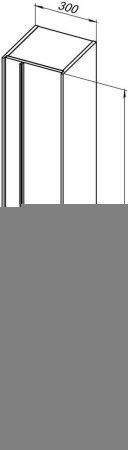 Шкаф-пенал Allen Brau Reality 1.32002.NO 30х150 подвесной цвет коричневый