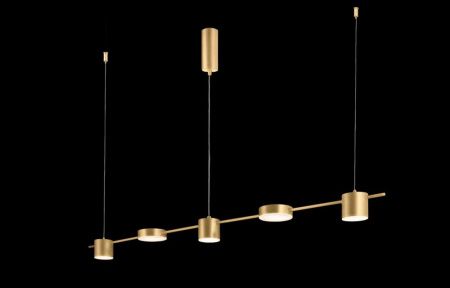 Светильник подвесной Crystal Lux Tristan (Тристан) TRISTAN SP5 L1200 GOLD