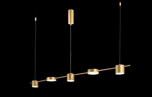 Светильник подвесной Crystal Lux Tristan (Тристан) TRISTAN SP5 L1200 GOLD - фото 4