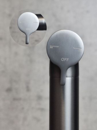 Гигиеническая лейка AltroBagno Modern AltroBagnoModern060208GM цвет оружейная сталь