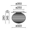 Светильник потолочный Maytoni Reels (Рилс) MOD268CL-01G