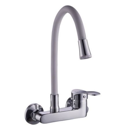 Смеситель для кухни Plstart PD46001-8 настенный белый/хром