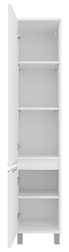 Шкаф-пенал Brevita Enfida ENF-05035-010L 35х34х165 напольный/подвесной цвет белый - фото 3