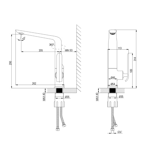 Смеситель для кухни LeMark Melange LM4905CW на мойку белый/хром - фото 2