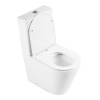 Унитаз напольный с бачком BelBagno FLAY-R BB2149CPR/BB870SC белый с сиденьем микролифт безободковый каскадный смыв