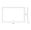 Зеркало с подсветкой и антизапотеванием BelBagno SPC-GRT-1200-800-LED-TCH-PHONE 120х80 подвесное