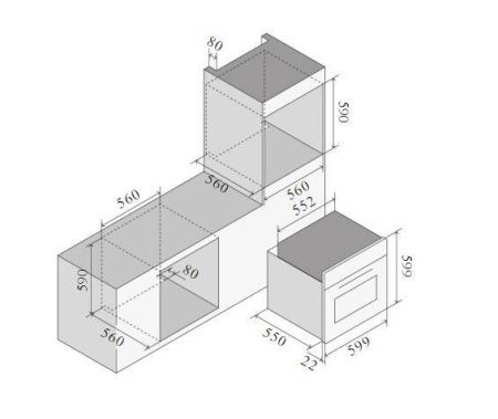 Духовой шкаф встраиваемый Ilve OV60SNT3/AWB