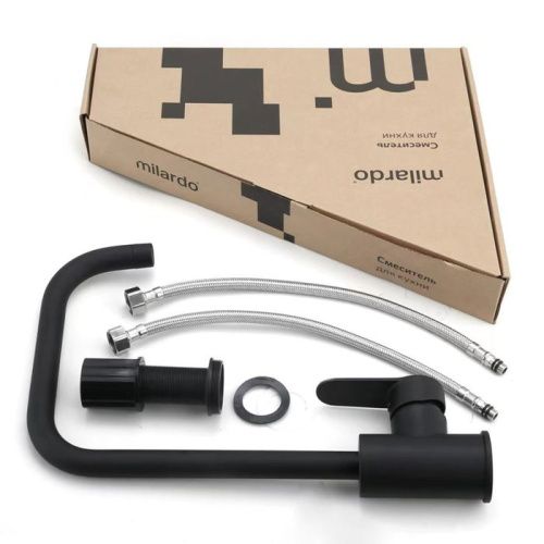 Смеситель для кухни Milardo Poli POLBLL0M05 на мойку черный матовый - фото 3