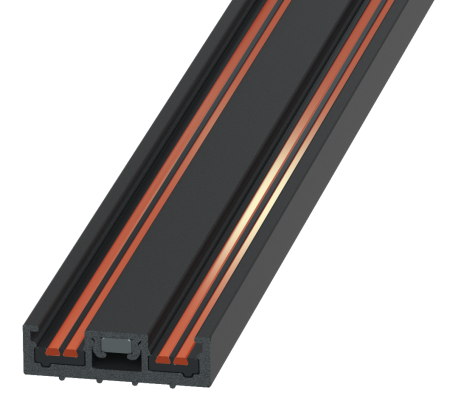 Ультратонкий накладной магнитный шинопровод iLedex Vision48-25 4825-25/7-2000-BK