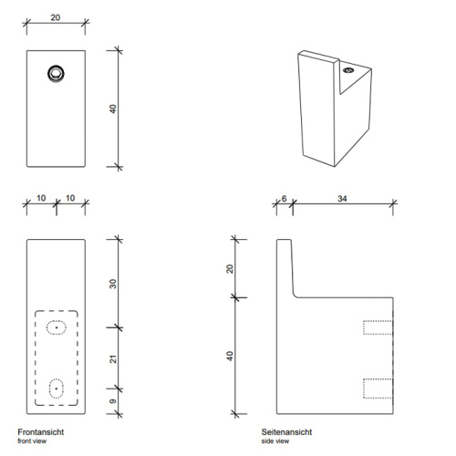 Крючок Decor Walther Brick 650300 - фото 2