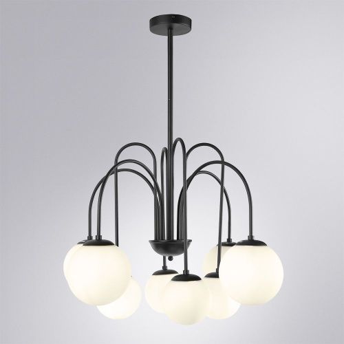 Люстра на штанге Arte Lamp Mebsuta (Мебсута) A1675LM-8BK - фото 2