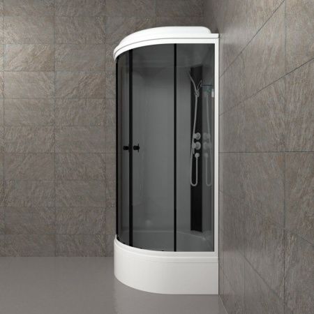 Душевая кабина Тритон Грэй-Вайт Щ0000067301 90х90 четверть круга с крышей ориентация универсальная