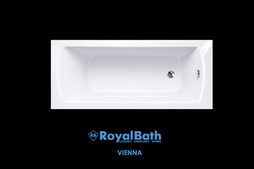 Ванна акриловая Royal Bath Vienna RB953507 180x80 пристенная прямоугольная - фото 3