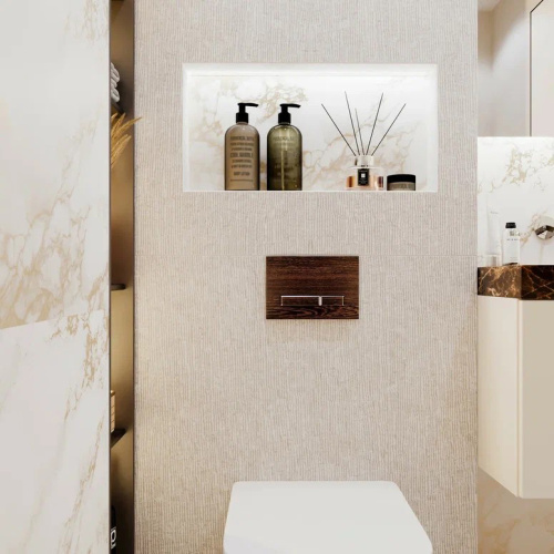 Клавиша смыва механическая Lavinia Boho RelFix 3805005T цвет венге - фото 3