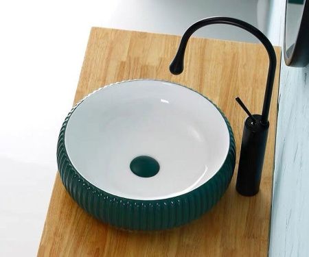 Смеситель для раковины Bronze de Luxe SCANDI 9015B на столешницу черный