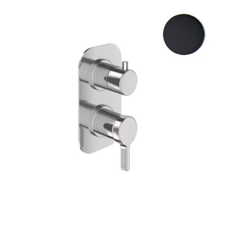 Смеситель для ванны и душа Webert Coral CO860101560 настенный черный