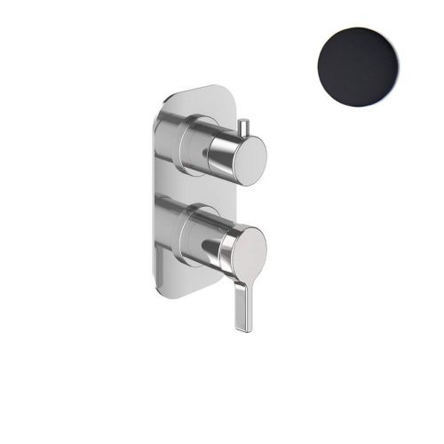 Смеситель для ванны и душа Webert Coral CO860101560 настенный черный - фото 2