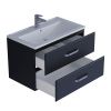 Тумба с раковиной Uperwood Foster 291020536 80х50 цвет черный