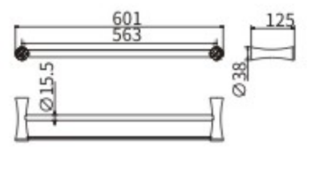 Полотенцедержатель CeramaLux Virginia 94309A
