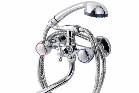 Смеситель для ванны и душа FAUZT FZs-428-17 настенный хром