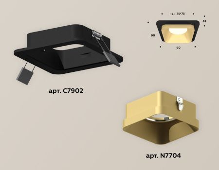Светильник встраиваемый Ambrella Light Techno (Тецхно) XC7902004