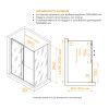 Душевой уголок RGW Passage 410874159-11 150х90 стекло прозрачное профиль хром без поддона
