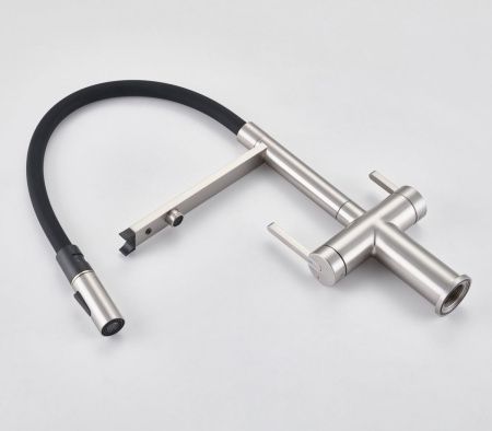 Смеситель для кухни Rose R458L на мойку сатин