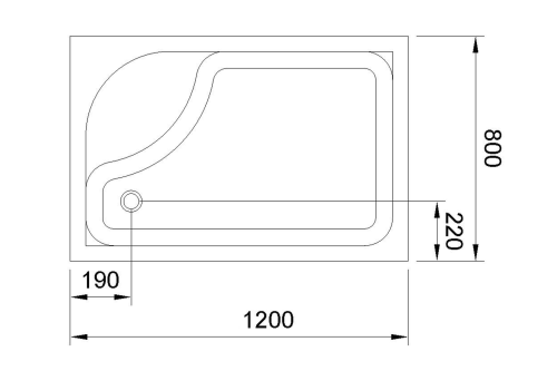 Душевой поддон Royal Bath BP RB8120BP-L 120х80 акрил белый - фото 4